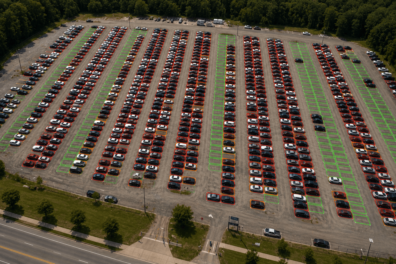 Event Overflow Lot live parking camera feed
